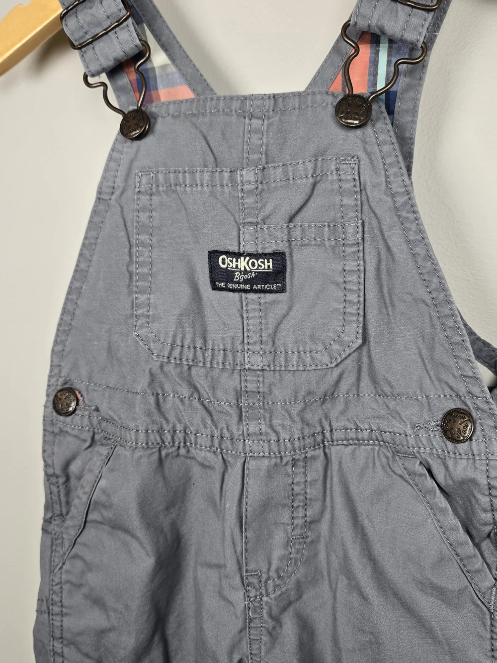 OshKosh B'gosh Boys' Gray Cotton Overalls